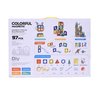 Colorful Magnetic Pipeline Building Block Set - 97 pcs product image 2