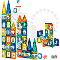 Colorful Magnetic Pipeline Building Block Set - 168 pcs product image 6