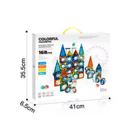 Colorful Magnetic Pipeline Building Block Set - 168 pcs product image 2