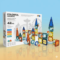 Colorful Magnetic Pipeline Building Block Set - 42 pcs product image 4
