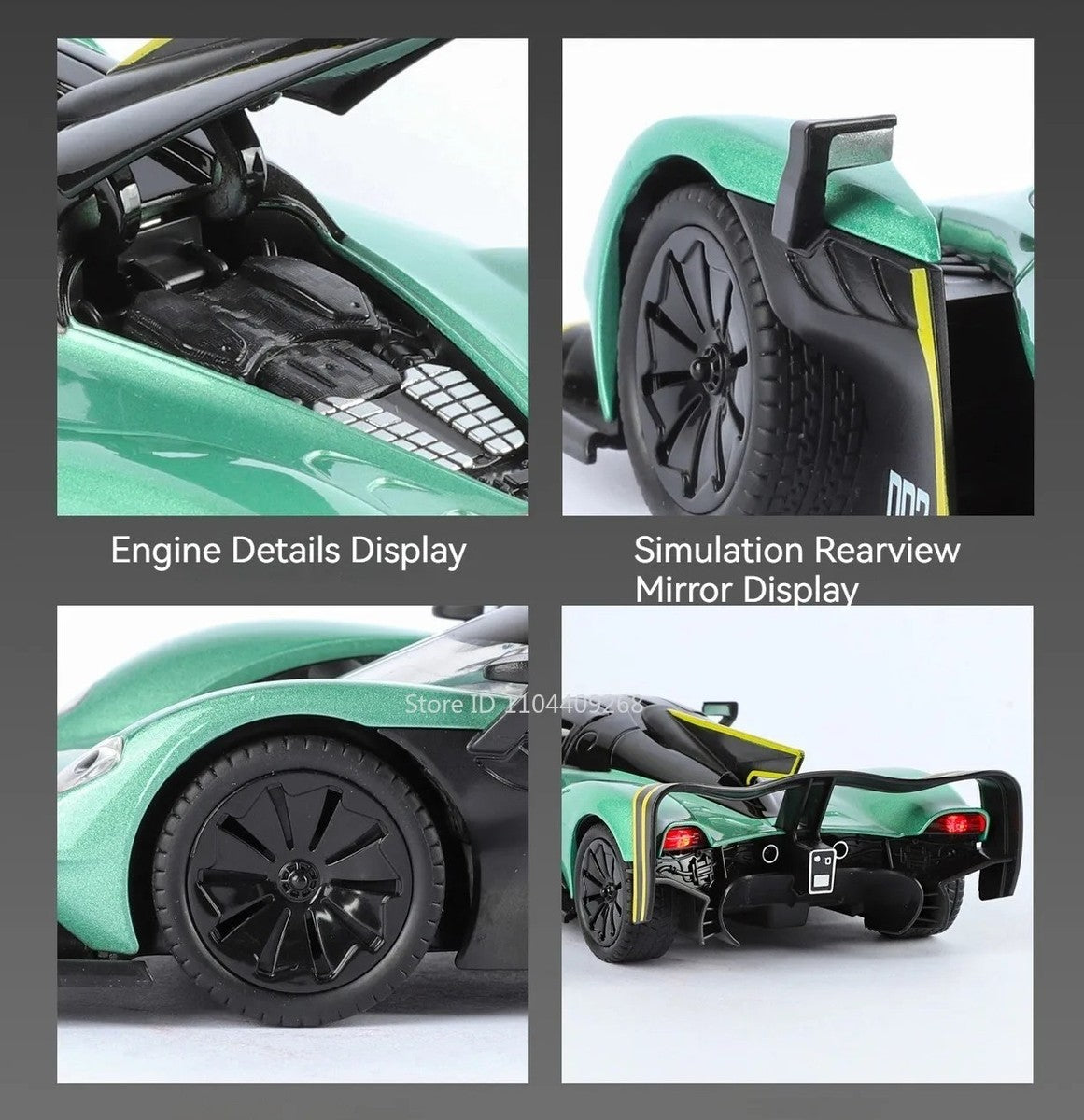 Aston Martin Valkyrie Die-Cast Model Car 1:24 image 7