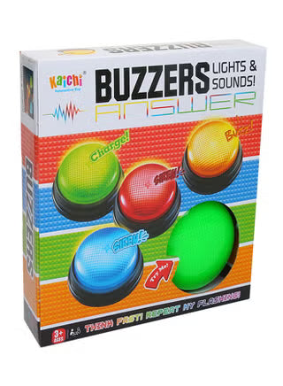 Lights & Sounds Answer Buzzers 4-Piece product image 1