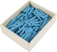 Colorful wooden clothespins for crafts image 1