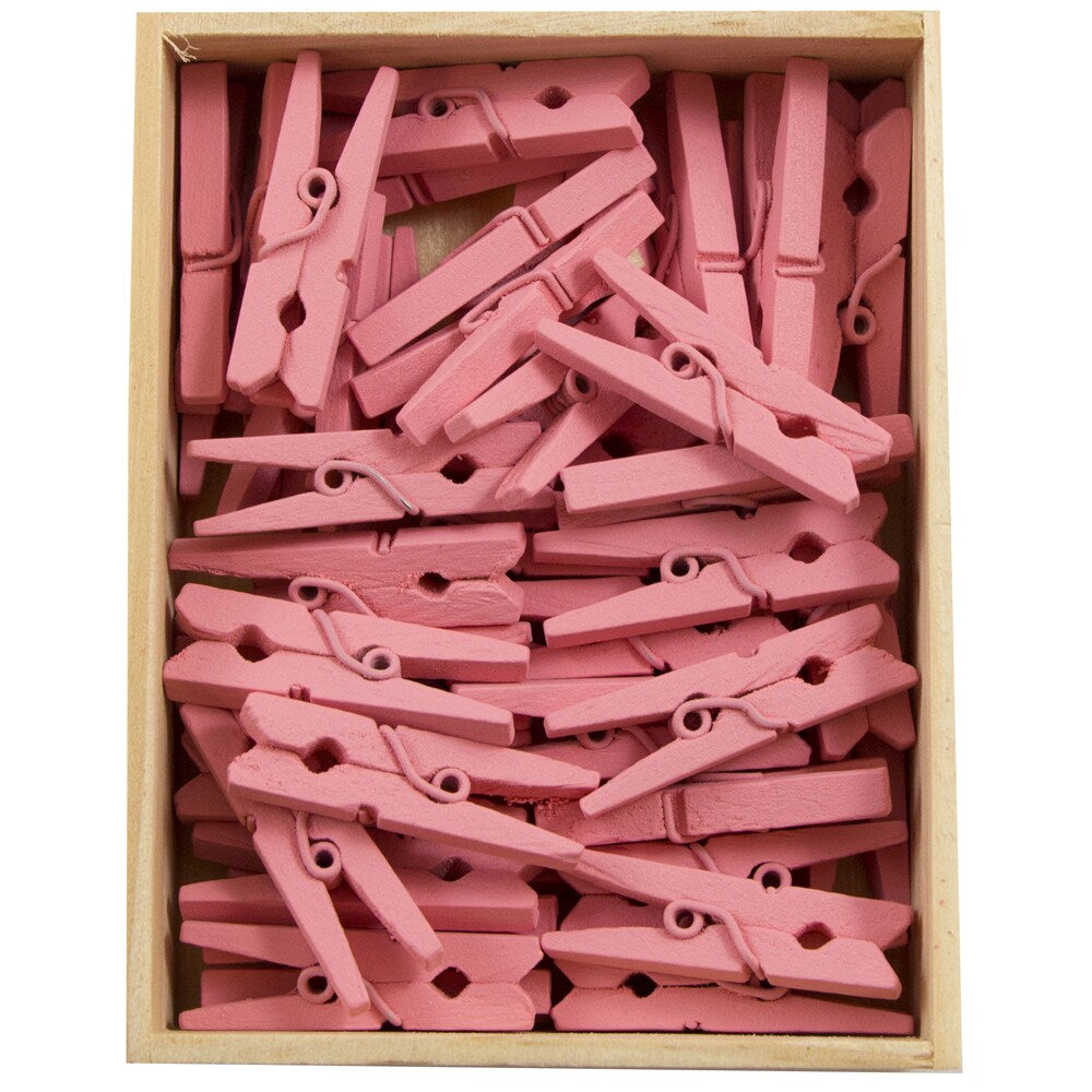 Colorful wooden clothespins for crafts image 4
