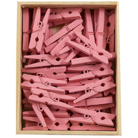 Colorful wooden clothespins for crafts image 4