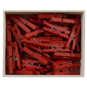 Colorful wooden clothespins for crafts image 8