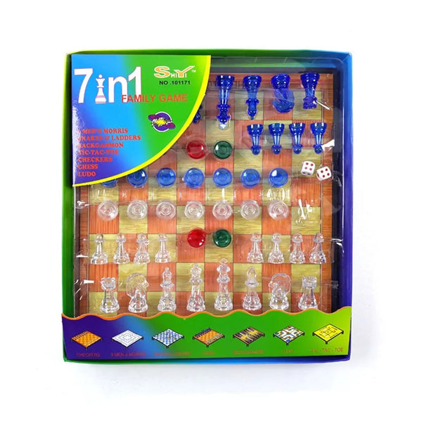 Ultimate 7 in 1 magnetic board game set image 1