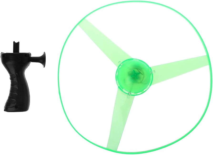 Luminous pull string flying saucer toy image 2