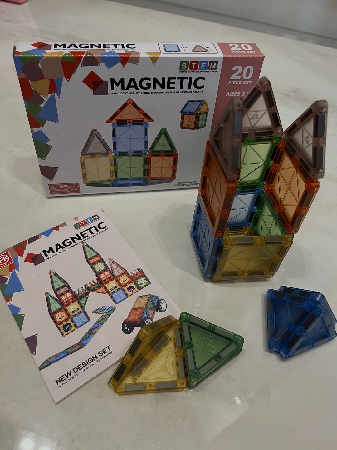 Magnetic Building Blocks and Tiles - 20 pcs product image 3