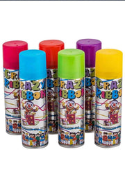 Crazy Ribbon Spray Canister pack of 12