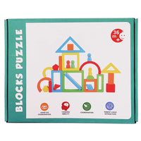 Rainbow Blocks Puzzle Montessori Set product image 1
