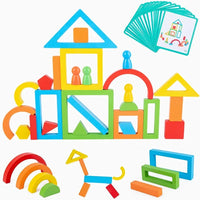 Rainbow Blocks Puzzle Montessori Set product image 5