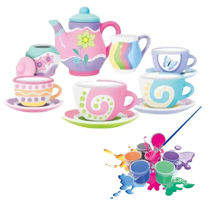 Ceramic Tea Set Painting Kit 18-Piece product image 3
