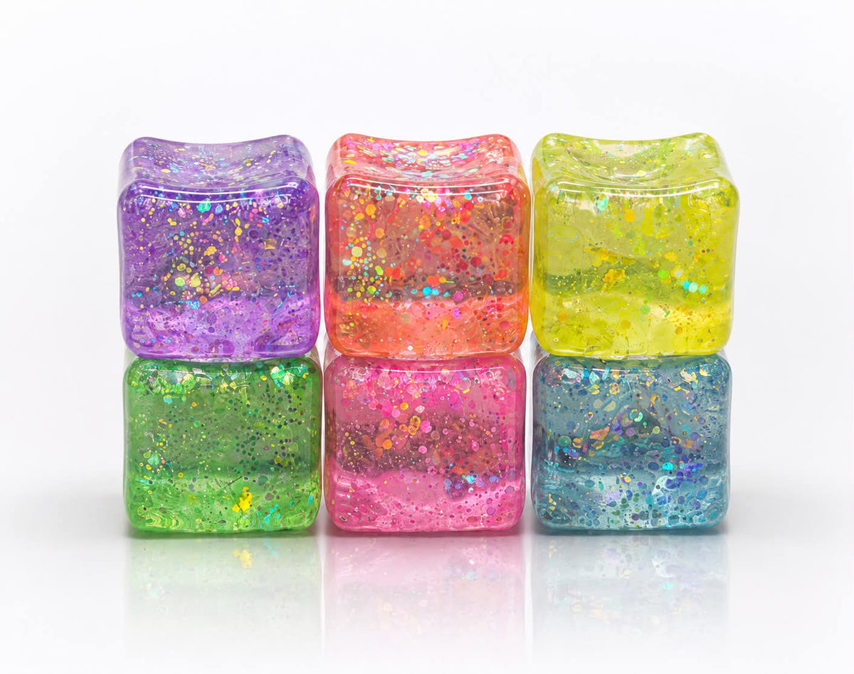 Glitter Ice Cube Stress Ball collection
