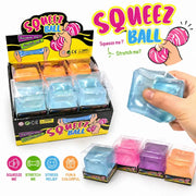 Squeeze Ball Crystal Cube pack of 1