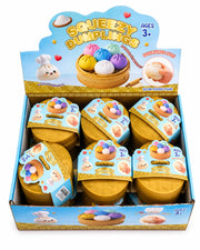 Rainbow Bun Squishy with Emoji in Steamer pack of 1