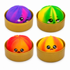 Rainbow Bun Squishy with Emoji in Steamer pack of 1