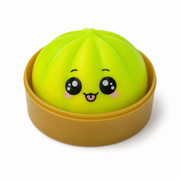 Rainbow Bun Squishy with Emoji in Steamer pack of 1