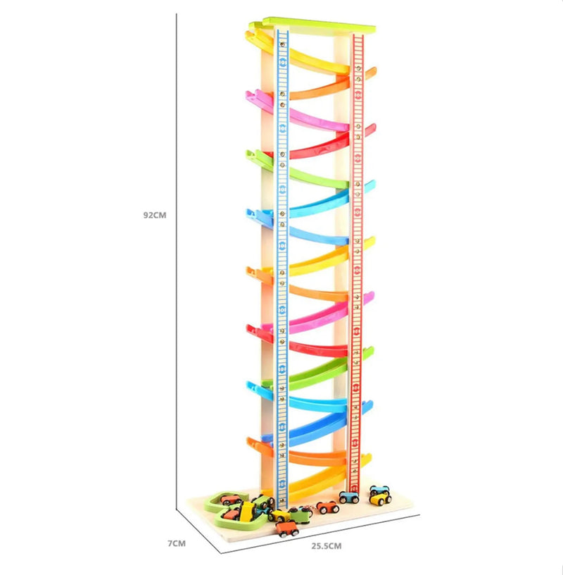 Wooden Ladder Gliding Car Track Set 1:24 product image 2
