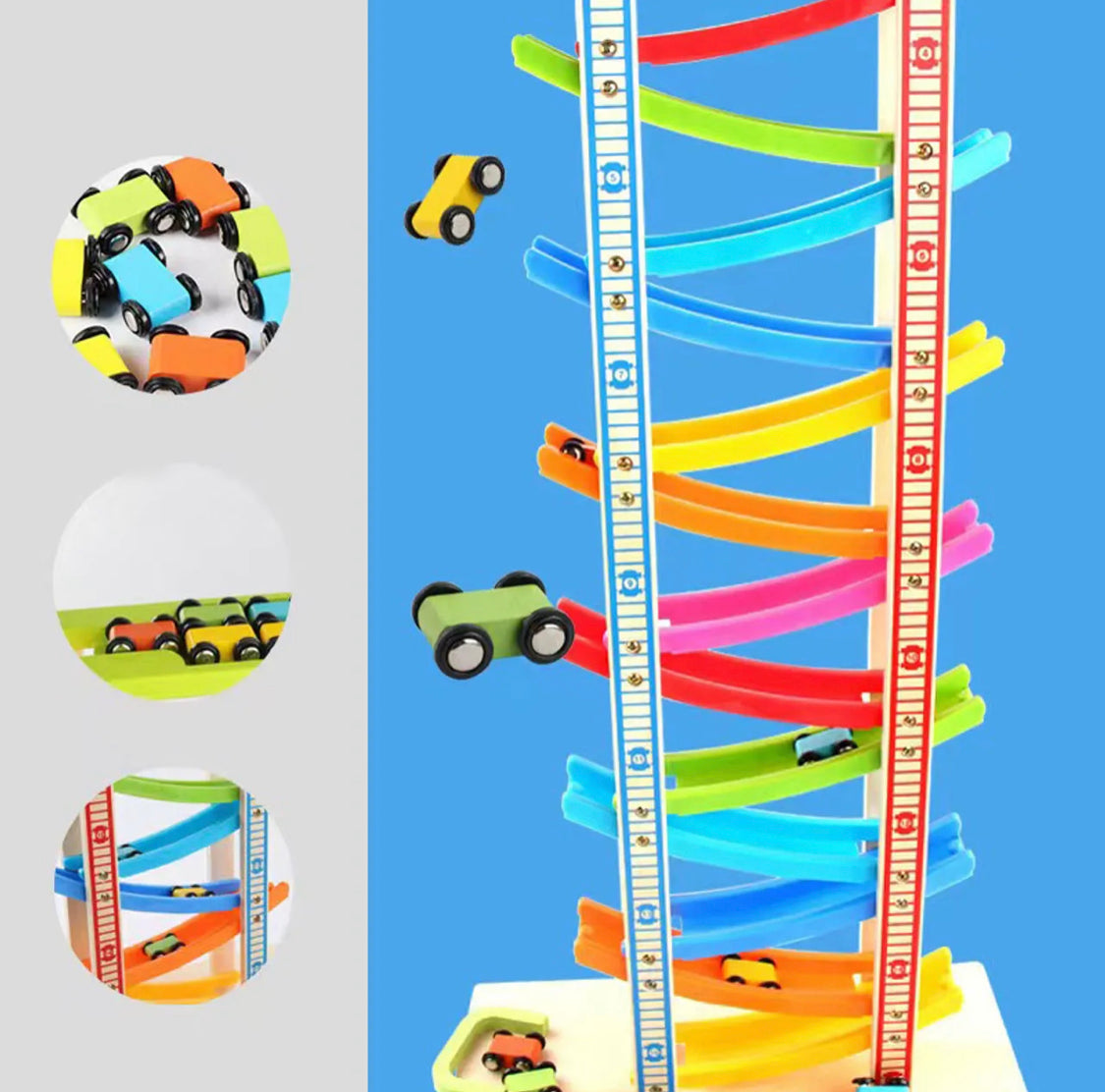 Wooden Ladder Gliding Car Track Set 1:24 product image 3