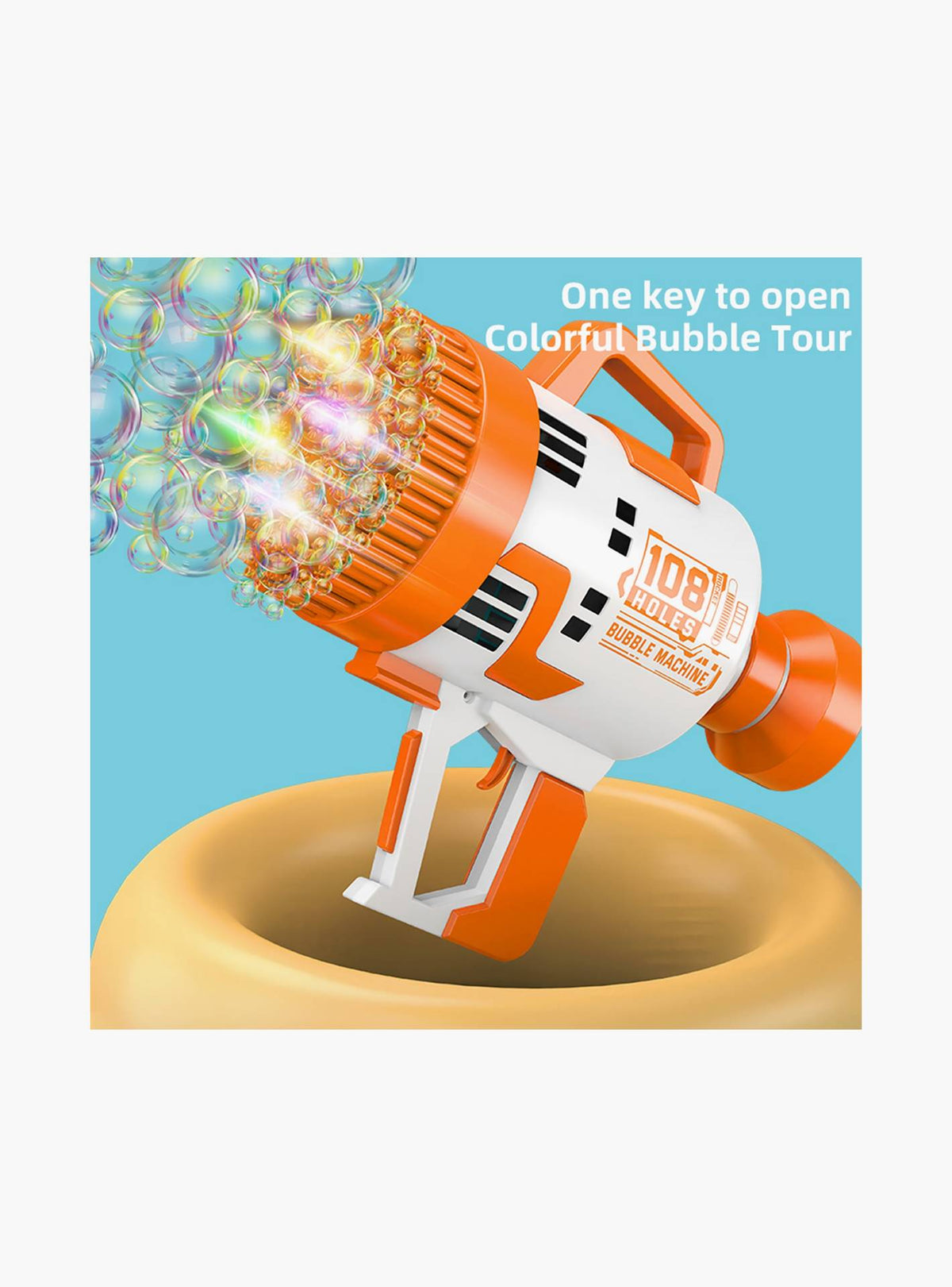 Bubble Machine Gun Battery Operated 108 Holes product image 3