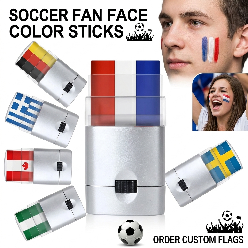 Multi-Color National Flag Face Paint Sticks (chose your team) – product image 4