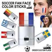 Multi-Color National Flag Face Paint Sticks (chose your team) – product image 4