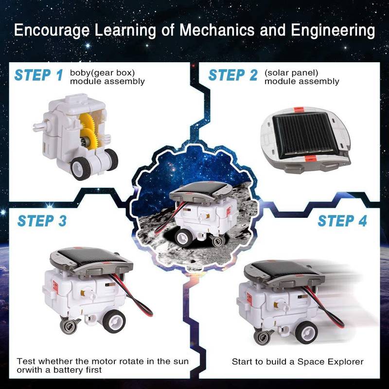 Generic 6-in-1 Educational Solar-Powered Space Fleet STEM Kit – product image 6