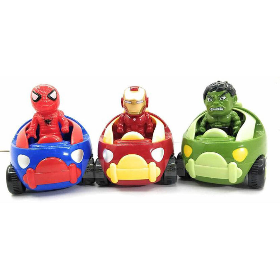 Super Hero Moving Head Friction Cars 1:24