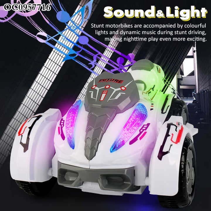 full 360° Rotation Motorbike with sound and light toy product image 3