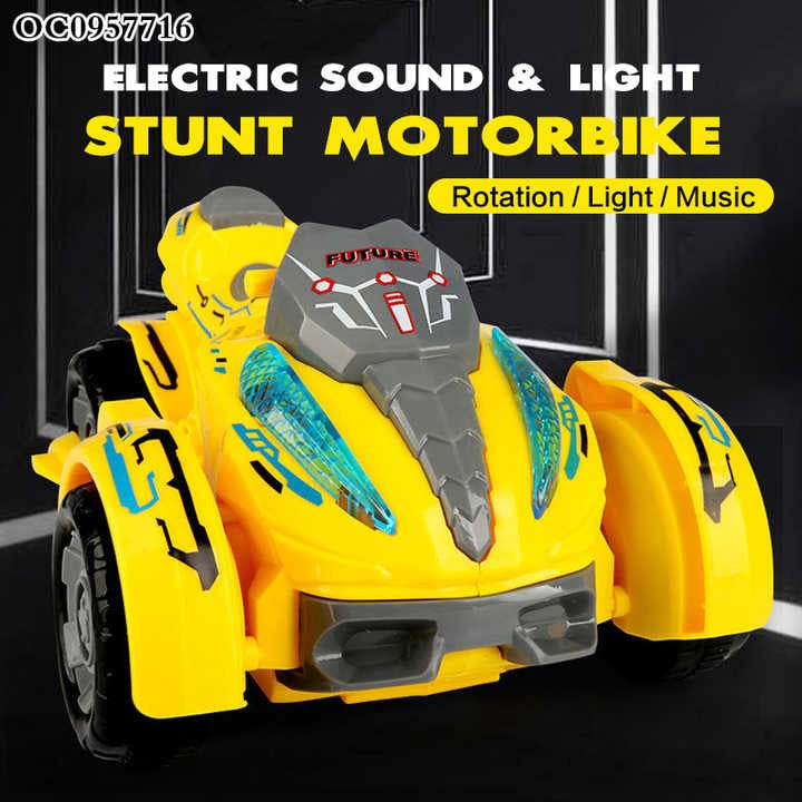 full 360° Rotation Motorbike with sound and light toy product image 4