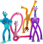 Giraffe Pop Tube Suction Cup Toy Set