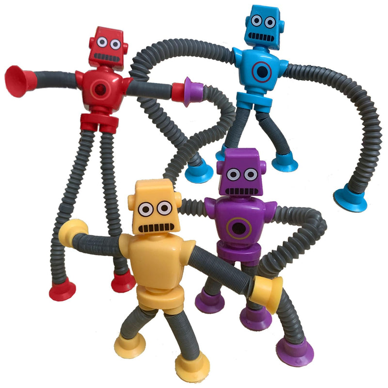 Robot Pop Tube Suction Cup Toy Set