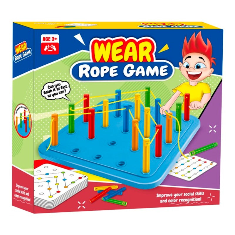 Wear Rope Game Educational Puzzle Board