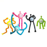 Round Head Pop Tube Robot Suction Cup Fidget Toy