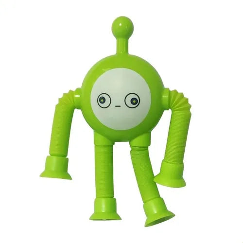Round Head Pop Tube Robot Suction Cup Fidget Toy