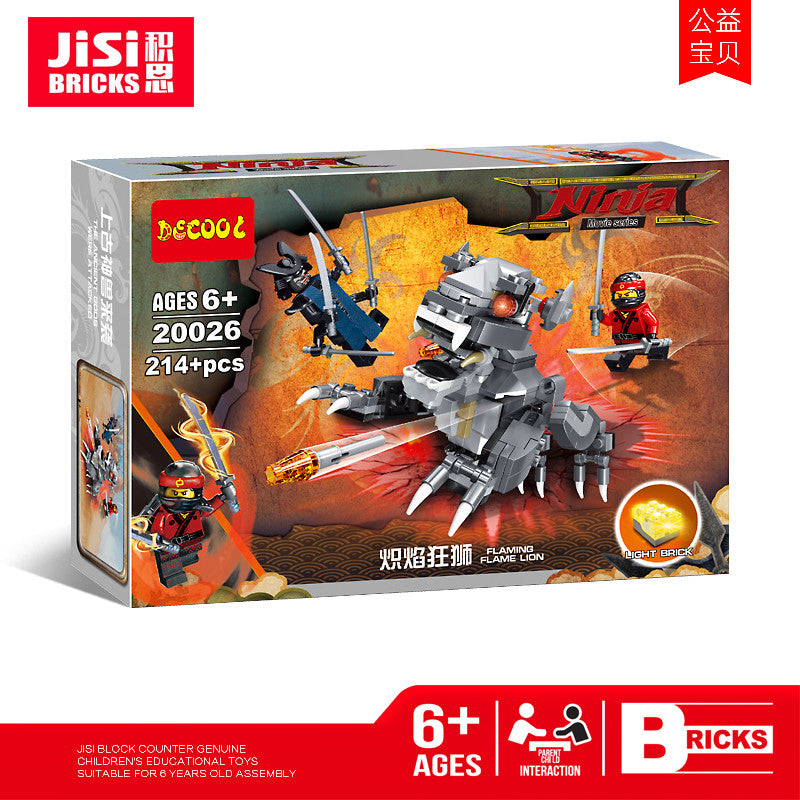Ninja Flaming Flame Lion set