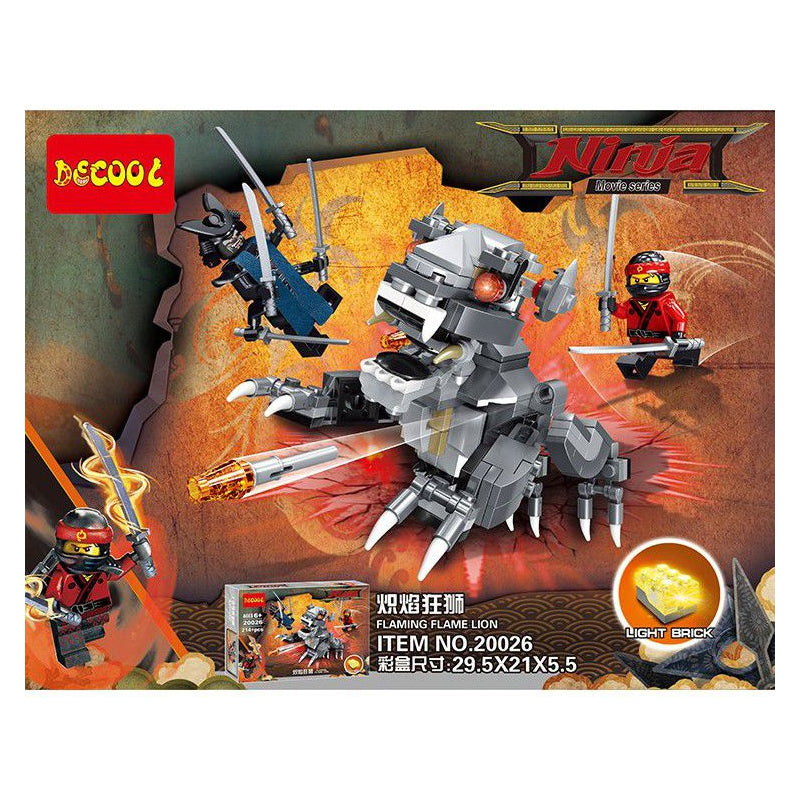 Ninja Flaming Flame Lion set