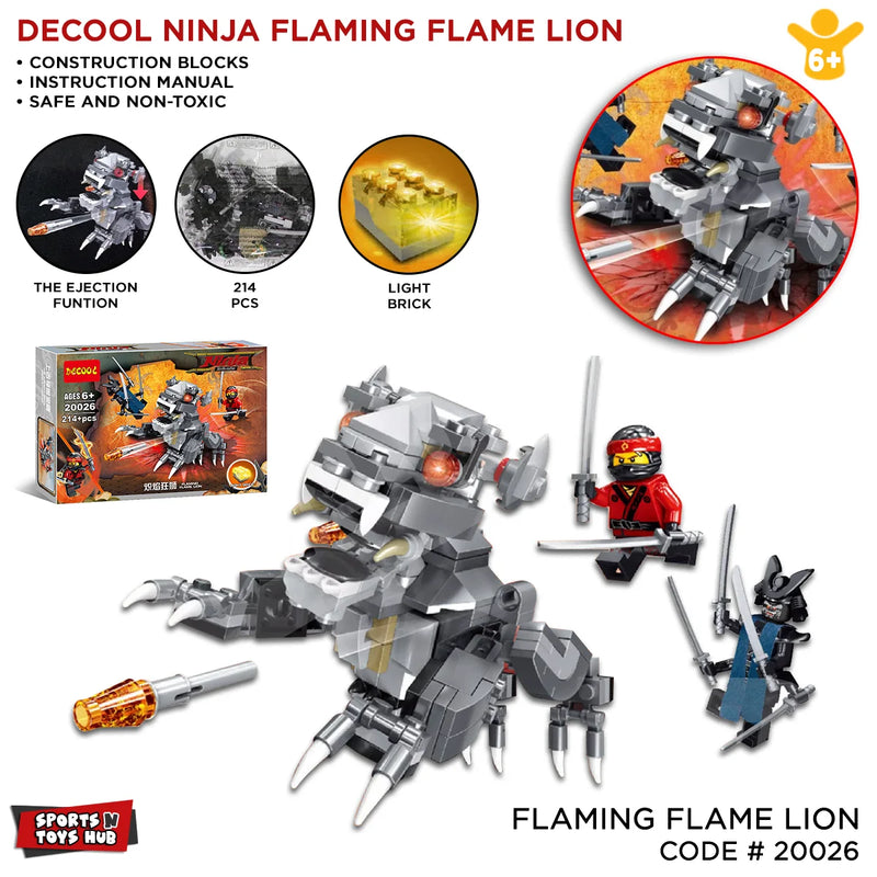 Ninja Flaming Flame Lion set
