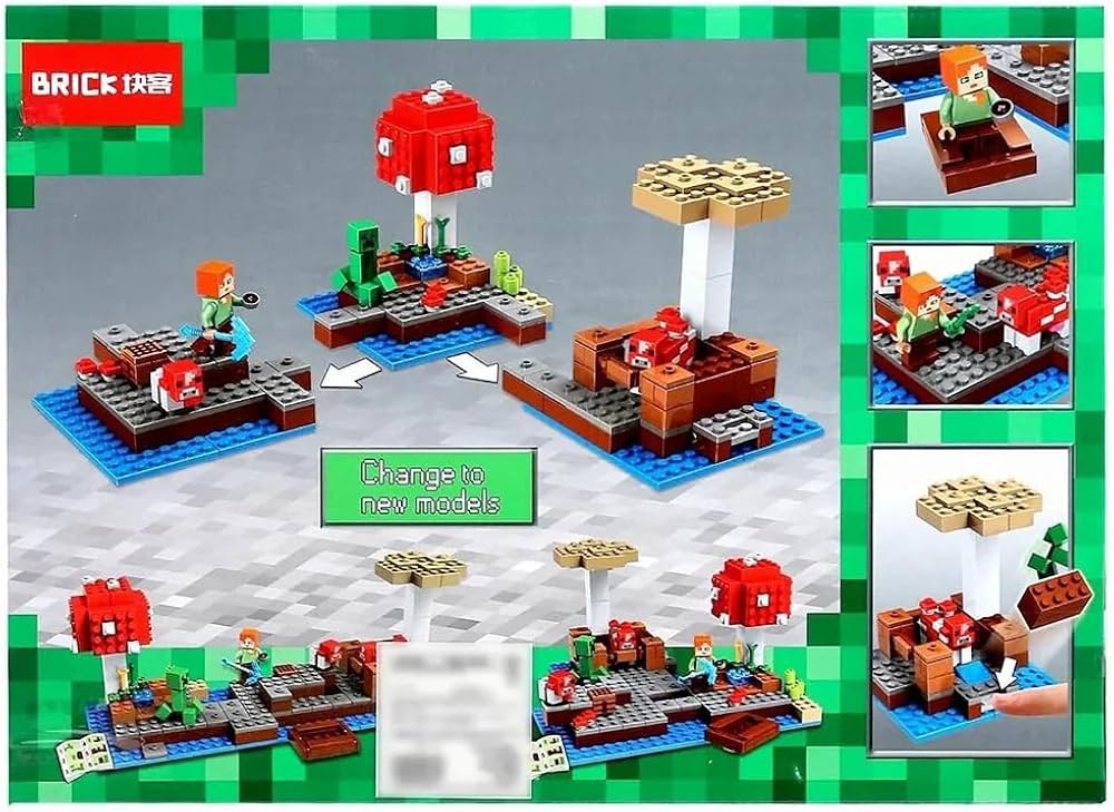 Brick My World Mushroom Island Construction Set