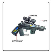 Electric Musical Double-Barrel Toy Blaster