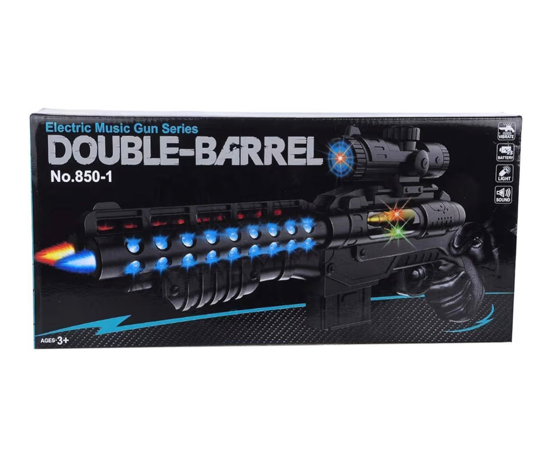 Electric Musical Double-Barrel Toy Blaster product image 6