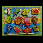 Wooden Magnetic Fishing & Lacing Toy