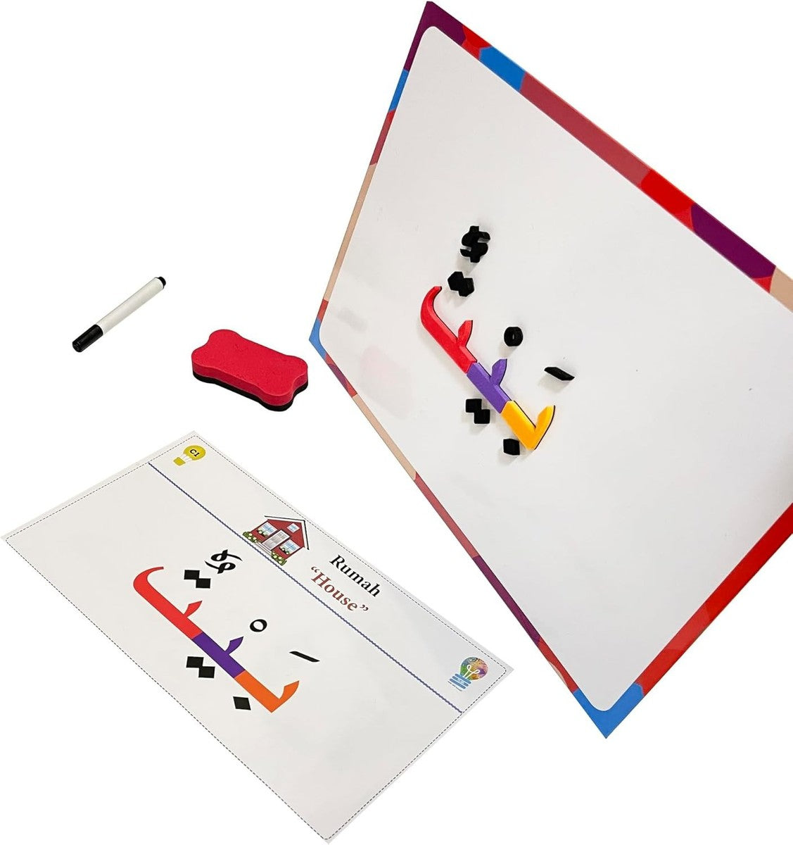 Magnetic Arabic Letters Kit (374 Pcs)