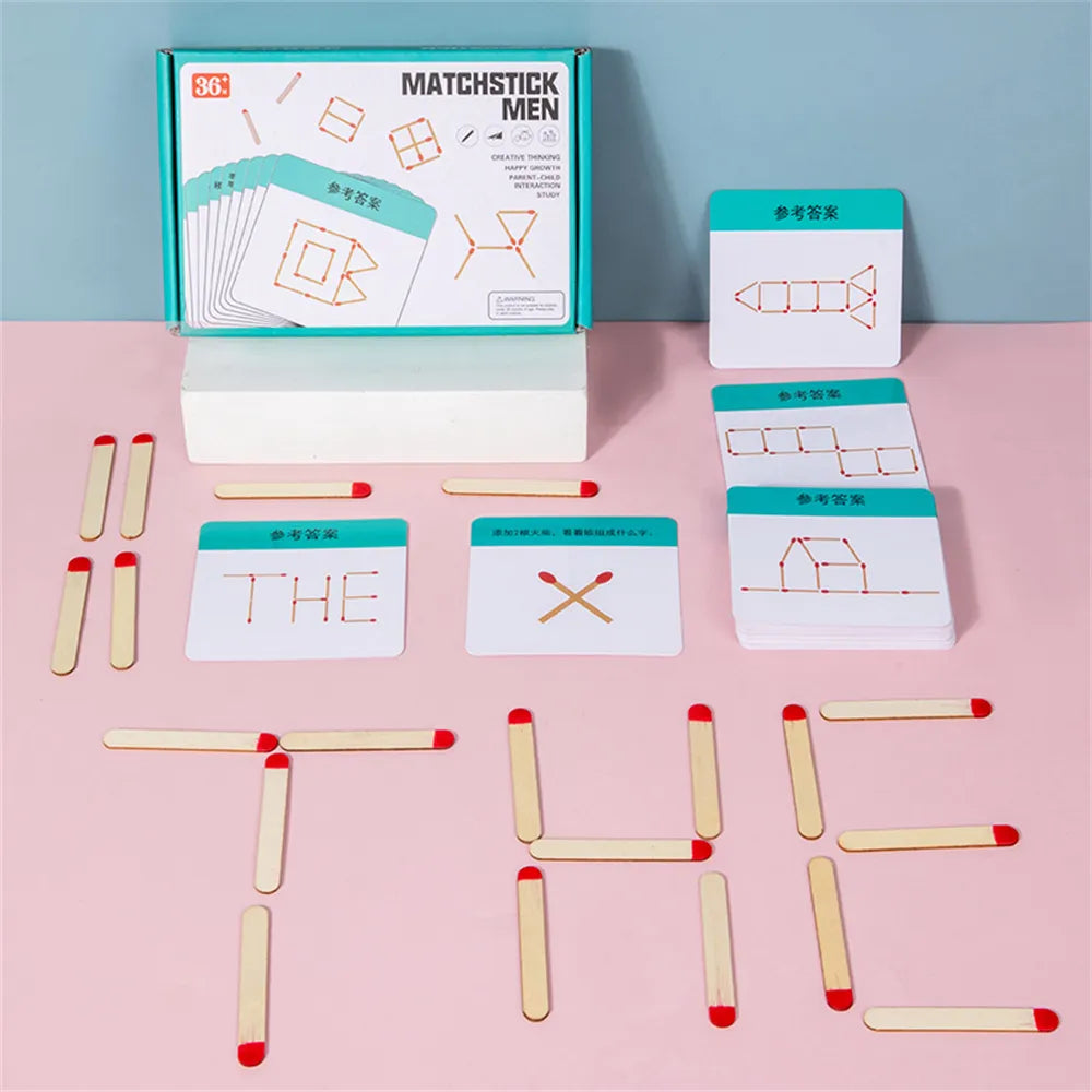 Matchstick Men Logic Puzzle Set