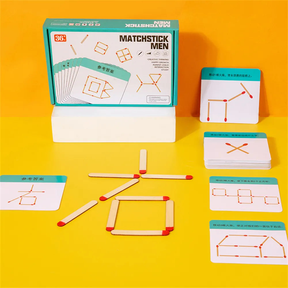 Matchstick Men Logic Puzzle Set
