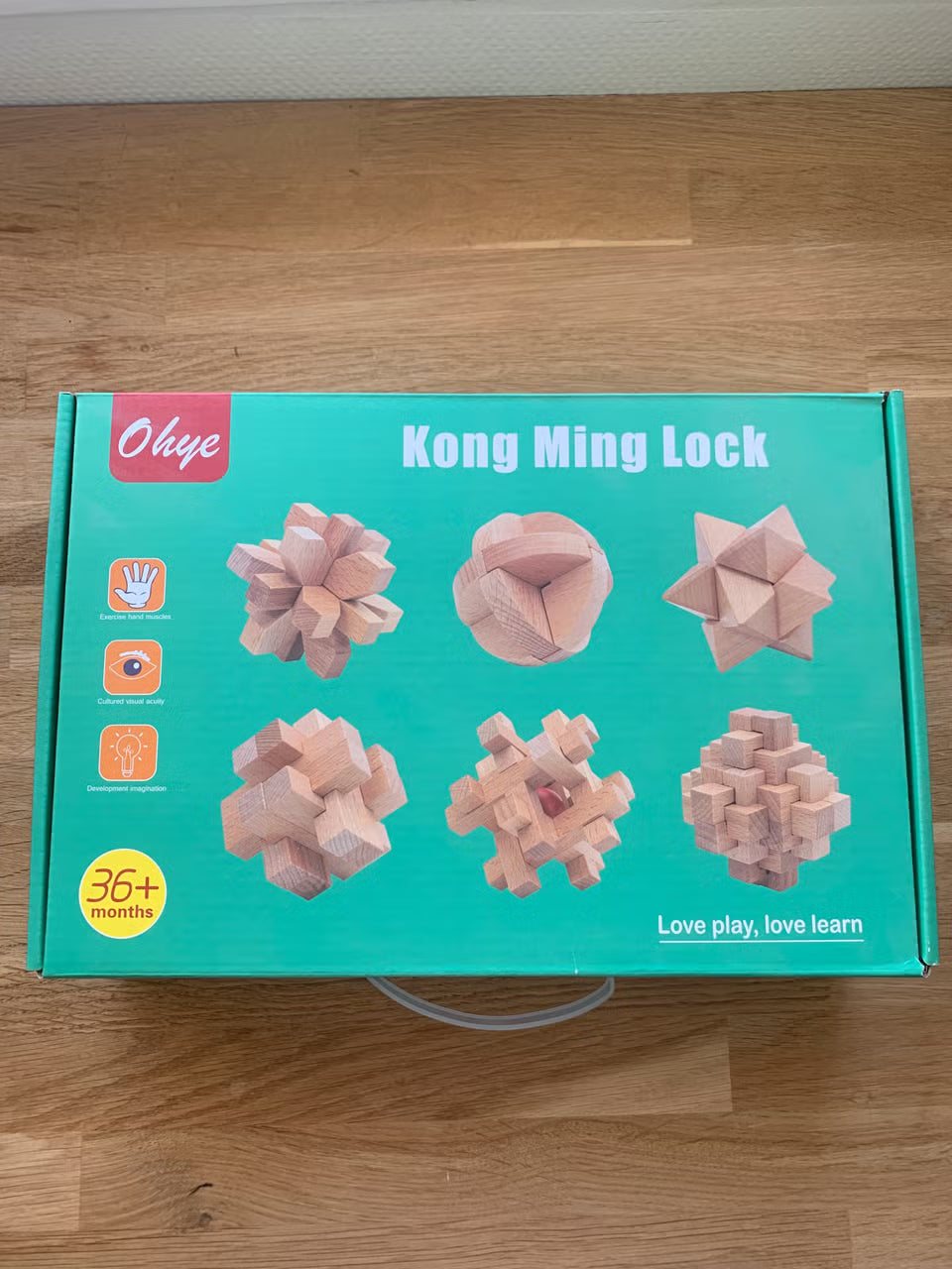 Wooden Kong Ming Lock Brain Teaser Set