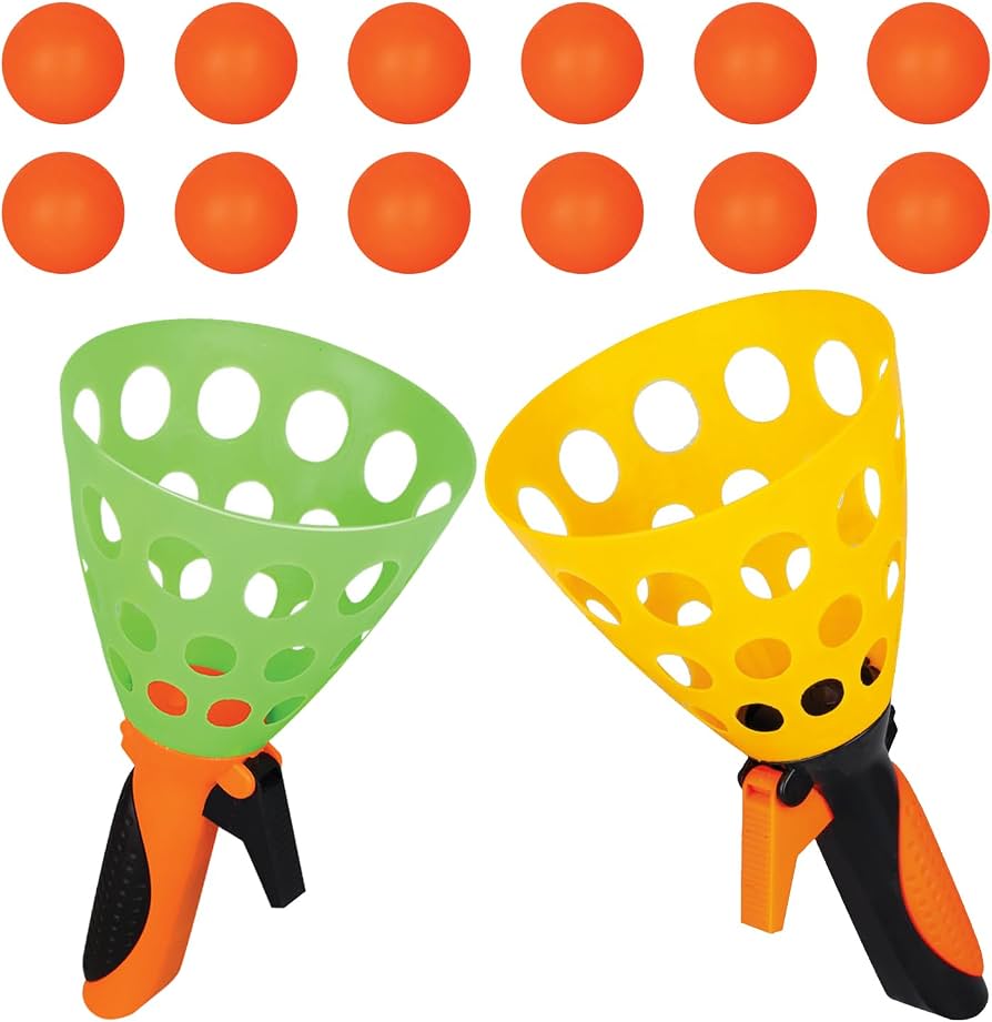 Pop and Catch Ball Launcher Game Set