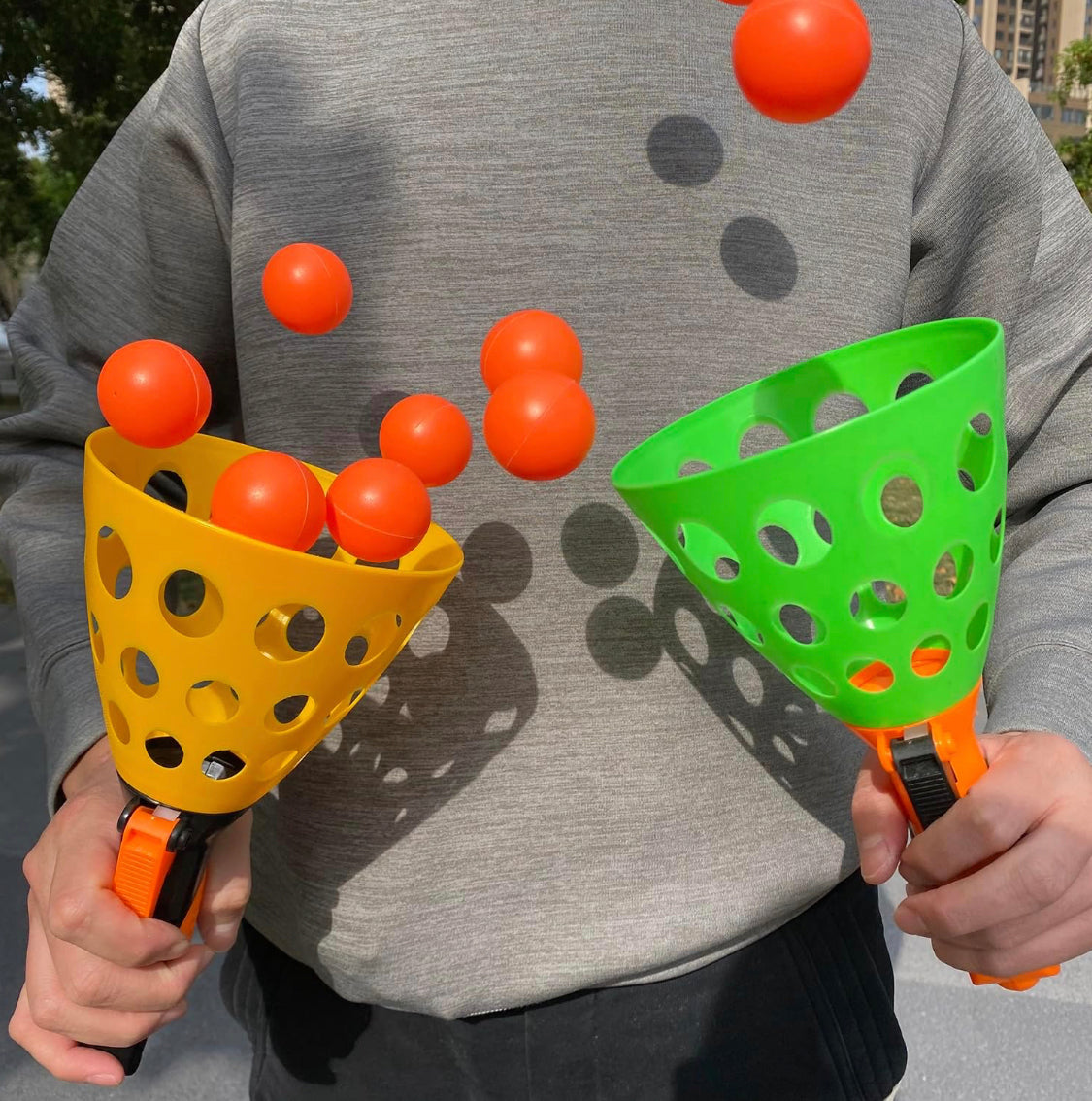 Pop and Catch Ball Launcher Game Set