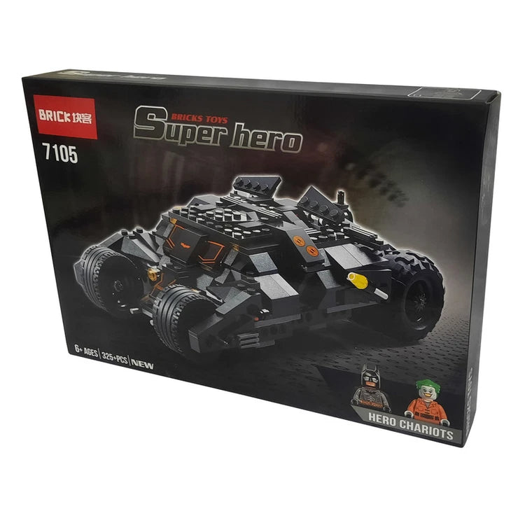 Super Hero Tumbler Chariot Building Bricks Set